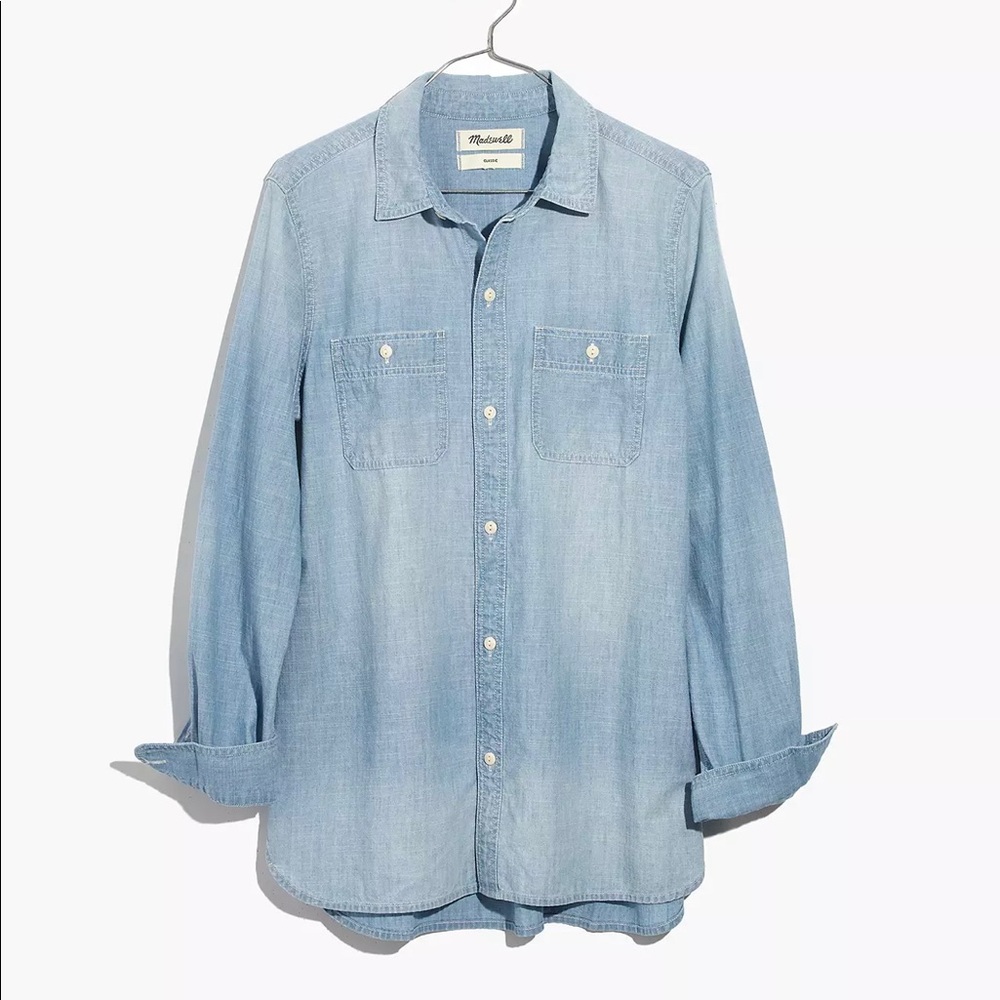 Madewell Chambray Classic Ex-Boyfriend Shirt